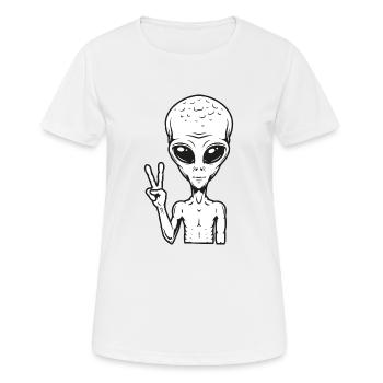 Alien - Women's Breathable T-Shirt - white - Front - AI Model Female 172 dark (172cm)