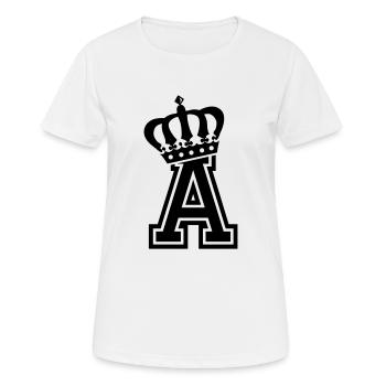 Buchstabe A - Frauen T-Shirt atmungsaktiv - Weiß - Vorne - AI Model Female 172 dark (172cm)