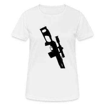 PSL Dragunov Sniper Rifle - Women's Breathable T-Shirt - white - Front - AI Model Female 172 dark (172cm)
