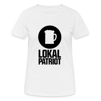 Lokalpatriot Bier - Frauen T-Shirt atmungsaktiv - Weiß - Vorne - AI Model Female 172 dark (172cm)