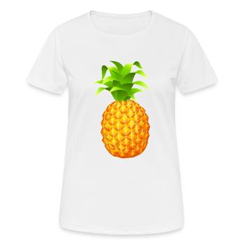 ananas - T-shirt respirant Femme - blanc - Devant - AI Model Female 172 dark (172cm)