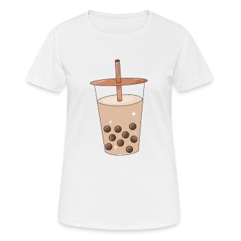Bubble Tea - T-shirt respirant Femme - blanc - Devant - AI Model Female 172 dark (172cm)