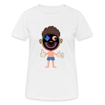 freak thumb up - Frauen T-Shirt atmungsaktiv - Weiß - Vorne - AI Model Female 172 dark (172cm)