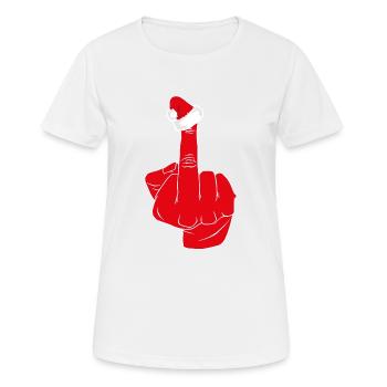 Hypocrisie de Noël - T-shirt respirant Femme - blanc - Devant - AI Model Female 172 dark (172cm)