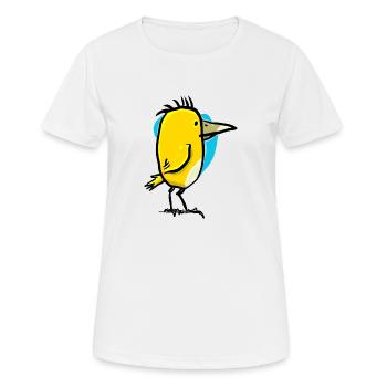 Bird with large beak - Women's Breathable T-Shirt - white - Front - AI Model Female 172 dark (172cm)