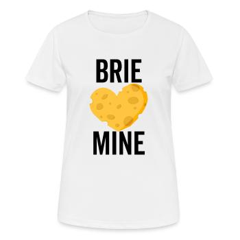 Brie Mine - T-shirt respirant Femme - blanc - Devant - AI Model Female 172 dark (172cm)