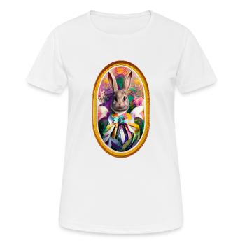 Lapin - T-shirt respirant Femme - blanc - Devant - AI Model Female 172 dark (172cm)