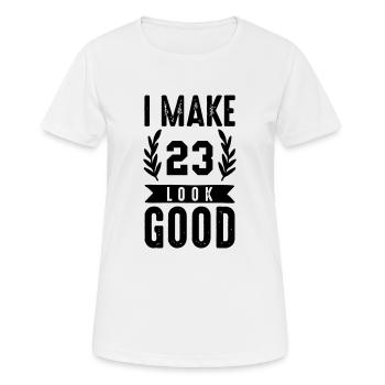 look good 23 - Women's Breathable T-Shirt - white - Front - AI Model Female 172 dark (172cm)