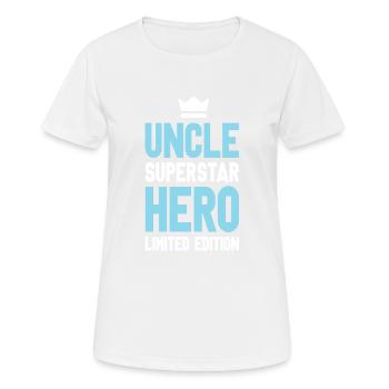 Onkel Limited Edition Spruch - Frauen T-Shirt atmungsaktiv - Weiß - Vorne - AI Model Female 172 dark (172cm)