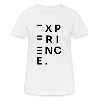 EXPERIENCE - Women's Breathable T-Shirt - white - Front - AI Model Female 172 dark (172cm)