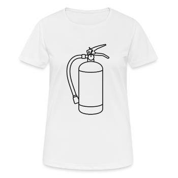 extincteur - T-shirt respirant Femme - blanc - Devant - AI Model Female 172 dark (172cm)