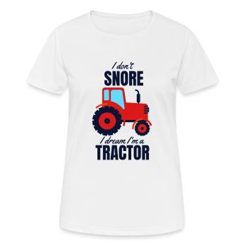 tractor - Women's Breathable T-Shirt - white - Front - AI Model Female 172 dark (172cm)