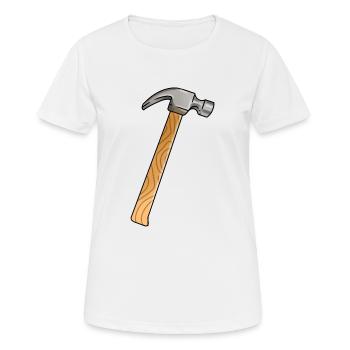 Marteau - T-shirt respirant Femme - blanc - Devant - AI Model Female 172 dark (172cm)