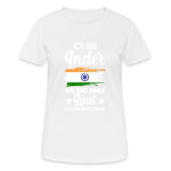 Indisch Indien Inder - T-shirt respirant Femme - blanc - Devant - AI Model Female 172 dark (172cm)