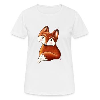 kleiner Fuchs - Frauen T-Shirt atmungsaktiv - Weiß - Vorne - AI Model Female 172 dark (172cm)