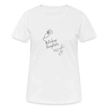 Contes de fées de cuisine / Passion Cuisine et pâtisserie - T-shirt respirant Femme - blanc - Devant - AI Model Female 172 dark (172cm)