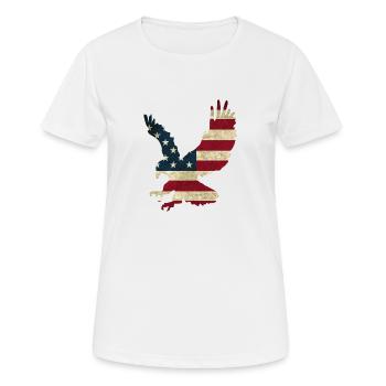 Bald eagle - Women's Breathable T-Shirt - white - Front - AI Model Female 172 dark (172cm)