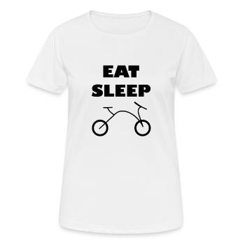 Bike Life 2 - Frauen T-Shirt atmungsaktiv - Weiß - Vorne - AI Model Female 172 dark (172cm)