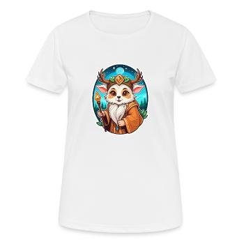 Druide Niedlich Illustration - Frauen T-Shirt atmungsaktiv - Weiß - Vorne - AI Model Female 172 dark (172cm)