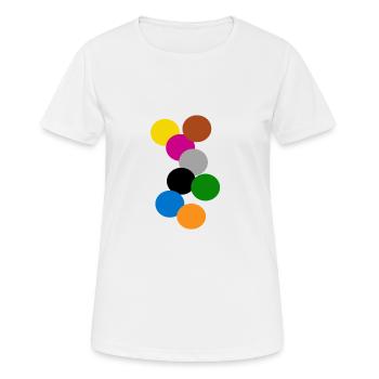 anneaux image16 - T-shirt respirant Femme - blanc - Devant - AI Model Female 172 dark (172cm)