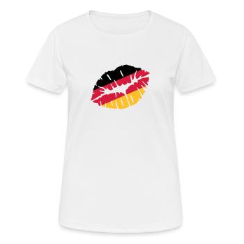 Allemagne - T-shirt respirant Femme - blanc - Devant - AI Model Female 172 dark (172cm)