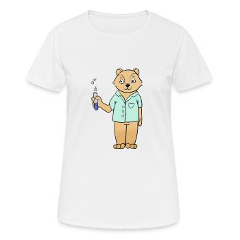 Chemie - Frauen T-Shirt atmungsaktiv - Weiß - Vorne - AI Model Female 172 dark (172cm)
