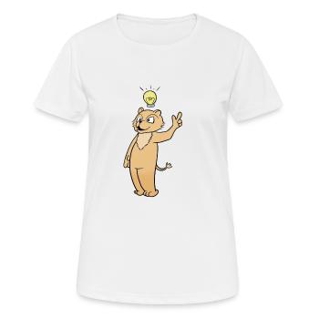 Idee - Frauen T-Shirt atmungsaktiv - Weiß - Vorne - AI Model Female 172 dark (172cm)