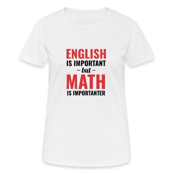 Algebra Mathe Professor Lehramt Geschenkidee - Frauen T-Shirt atmungsaktiv - Weiß - Vorne - AI Model Female 172 dark (172cm)