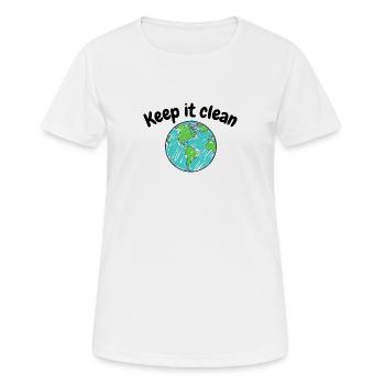 Kohleausstieg Klimawandel Kohle Protest - Frauen T-Shirt atmungsaktiv - Weiß - Vorne - AI Model Female 172 dark (172cm)