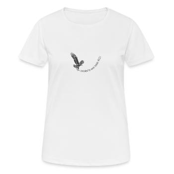 Christian Design Created to Soar Isaiah 40:31 - Women's Breathable T-Shirt - white - Front - AI Model Female 172 dark (172cm)