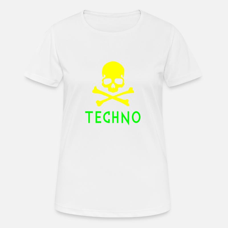 Techno bones - Women's Breathable T-Shirt - white