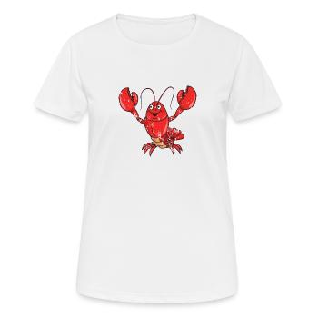 Retro Vintage Grunge Style Hummer Krebstiere - Frauen T-Shirt atmungsaktiv - Weiß - Vorne - AI Model Female 172 dark (172cm)