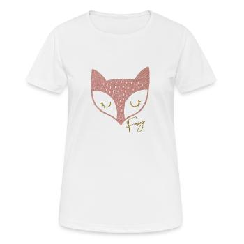 renard | renard renard - T-shirt respirant Femme - blanc - Devant - AI Model Female 172 dark (172cm)