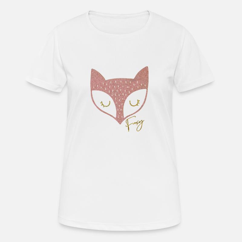 fox | foxy fox - Women's Breathable T-Shirt - white