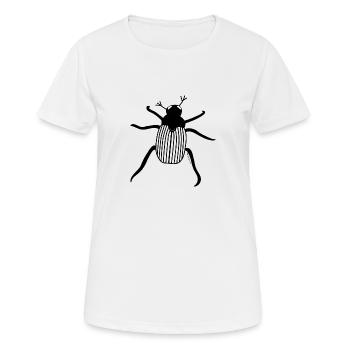 Natürlich, verspielt, trendy: Gartenlaubenkäfer - Frauen T-Shirt atmungsaktiv - Weiß - Vorne - AI Model Female 172 dark (172cm)