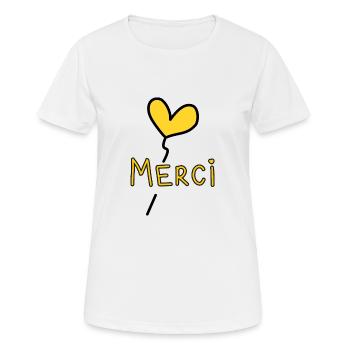 VIELEN DANK. DANKE. VIELEN DANK. JAHRESTAG. GEBURT. - Frauen T-Shirt atmungsaktiv - Weiß - Vorne - AI Model Female 172 dark (172cm)