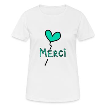 VIELEN DANK. DANKE. VIELEN DANK. JAHRESTAG. GEBURT. - Frauen T-Shirt atmungsaktiv - Weiß - Vorne - AI Model Female 172 dark (172cm)