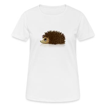Hérisson - T-shirt respirant Femme - blanc - Devant - AI Model Female 172 dark (172cm)