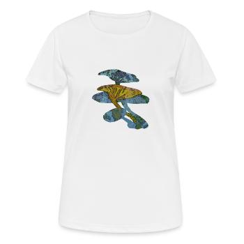 Champignons bleus et verts - T-shirt respirant Femme - blanc - Devant - AI Model Female 172 dark (172cm)
