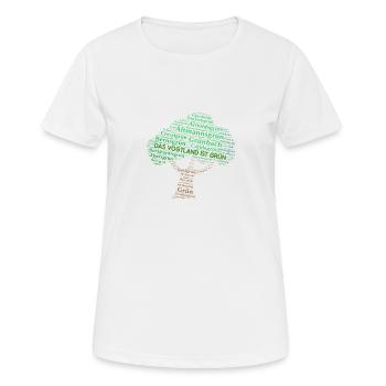 Vogtland Orte grün - Frauen T-Shirt atmungsaktiv - Weiß - Vorne - AI Model Female 172 dark (172cm)