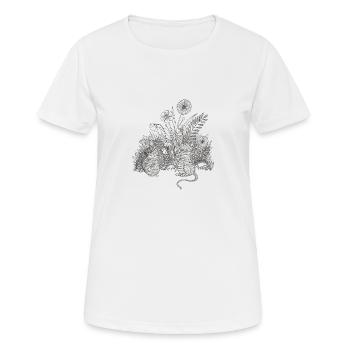 An der Basis - Frauen T-Shirt atmungsaktiv - Weiß - Vorne - AI Model Female 172 dark (172cm)