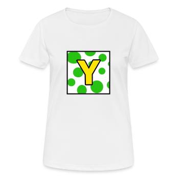 Yoshi - T-shirt respirant Femme - blanc - Devant - AI Model Female 172 dark (172cm)