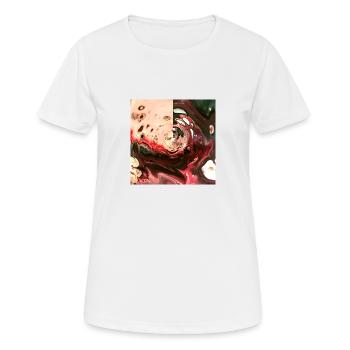 Galaxie - Frauen T-Shirt atmungsaktiv - Weiß - Vorne - AI Model Female 172 dark (172cm)