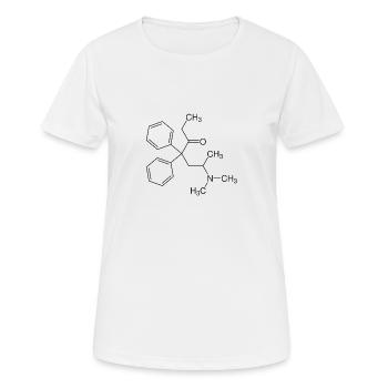 Formule structurelle à la méthadone - T-shirt respirant Femme - blanc - Devant - AI Model Female 172 dark (172cm)