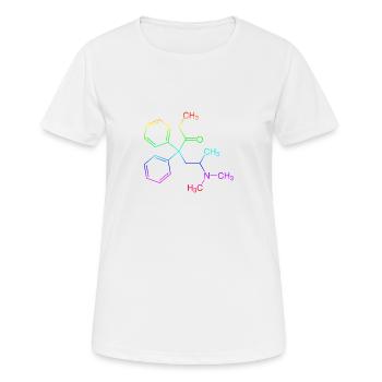 Formule structurelle à la méthadone - T-shirt respirant Femme - blanc - Devant - AI Model Female 172 dark (172cm)