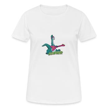 Denver mit Gitarre - Frauen T-Shirt atmungsaktiv - Weiß - Vorne - AI Model Female 172 dark (172cm)