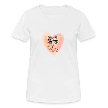 Escouade de la mariée - T-shirt respirant Femme - blanc - Devant - AI Model Female 172 dark (172cm)