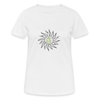 the sunny hops - Women's Breathable T-Shirt - white - Front - AI Model Female 172 dark (172cm)