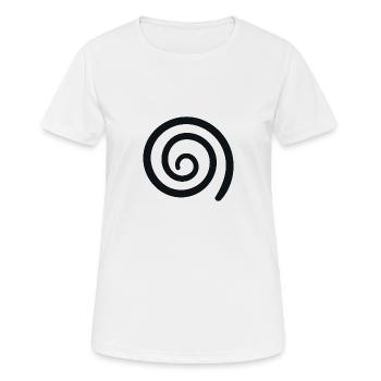 Tourbillon de tourbillon - T-shirt respirant Femme - blanc - Devant - AI Model Female 172 dark (172cm)
