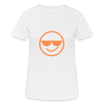 smily cool - Women's Breathable T-Shirt - white - Front - AI Model Female 172 dark (172cm)